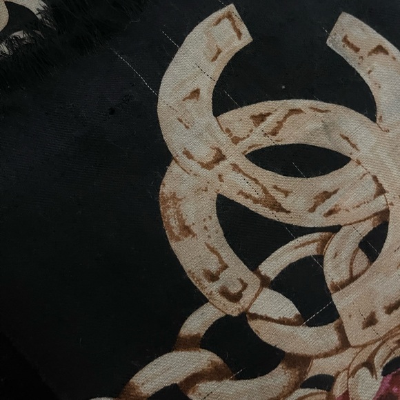 Chanel  Silk/Wool Wrap/Shawl Scarf. - Picture 13 of 16